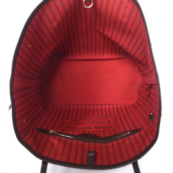 Louis Vuitton Neverfull MM - Damier Ebene Purse + Wristlet - Picture 10 of 11